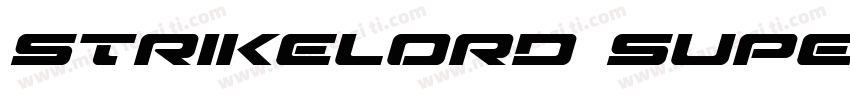 Strikelord Super-Italic字体转换